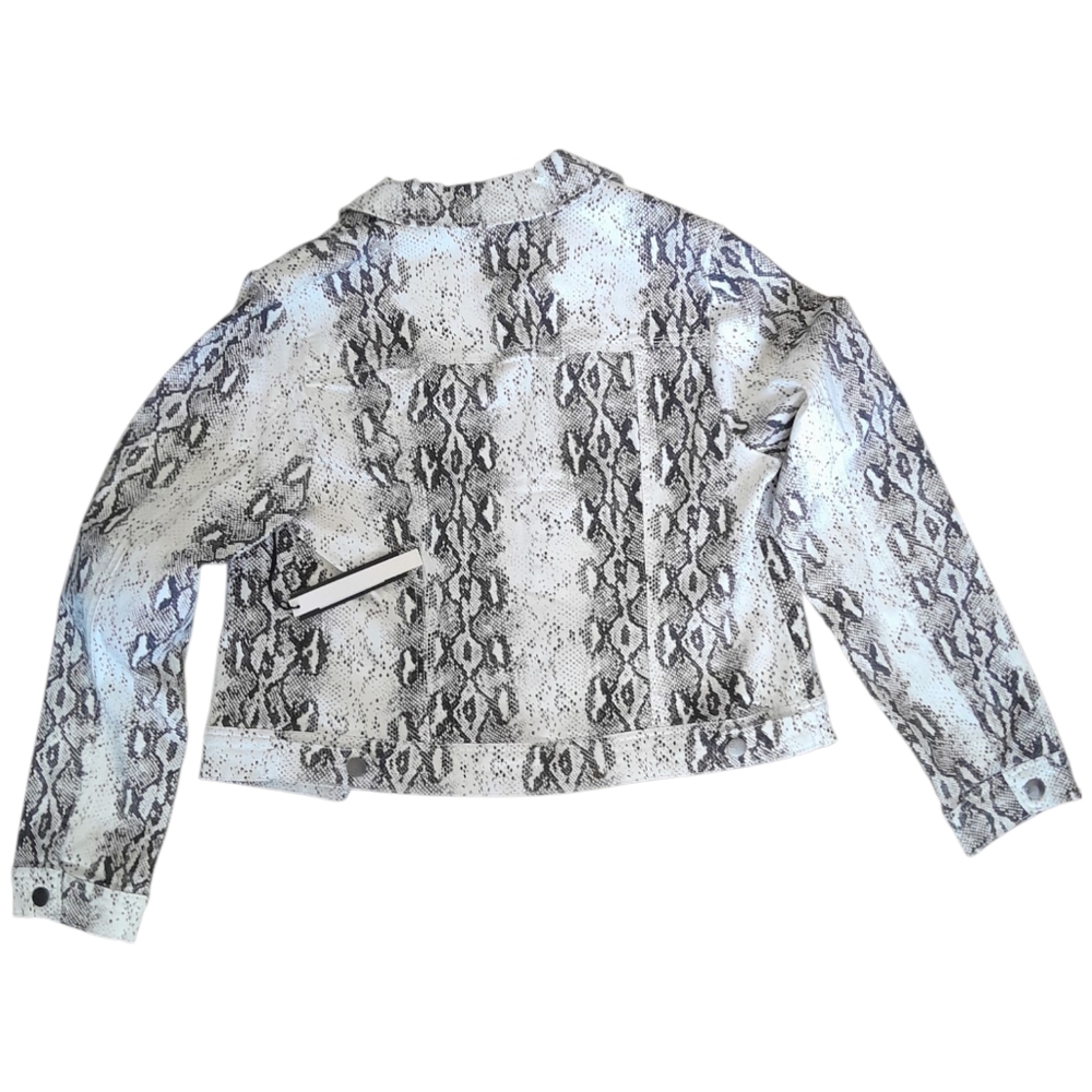 d.jeans Stylish Snake Print Jacket - Picture 3 of 7